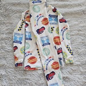 GAP Kids Pajama Set - White with Red and Blue Cars